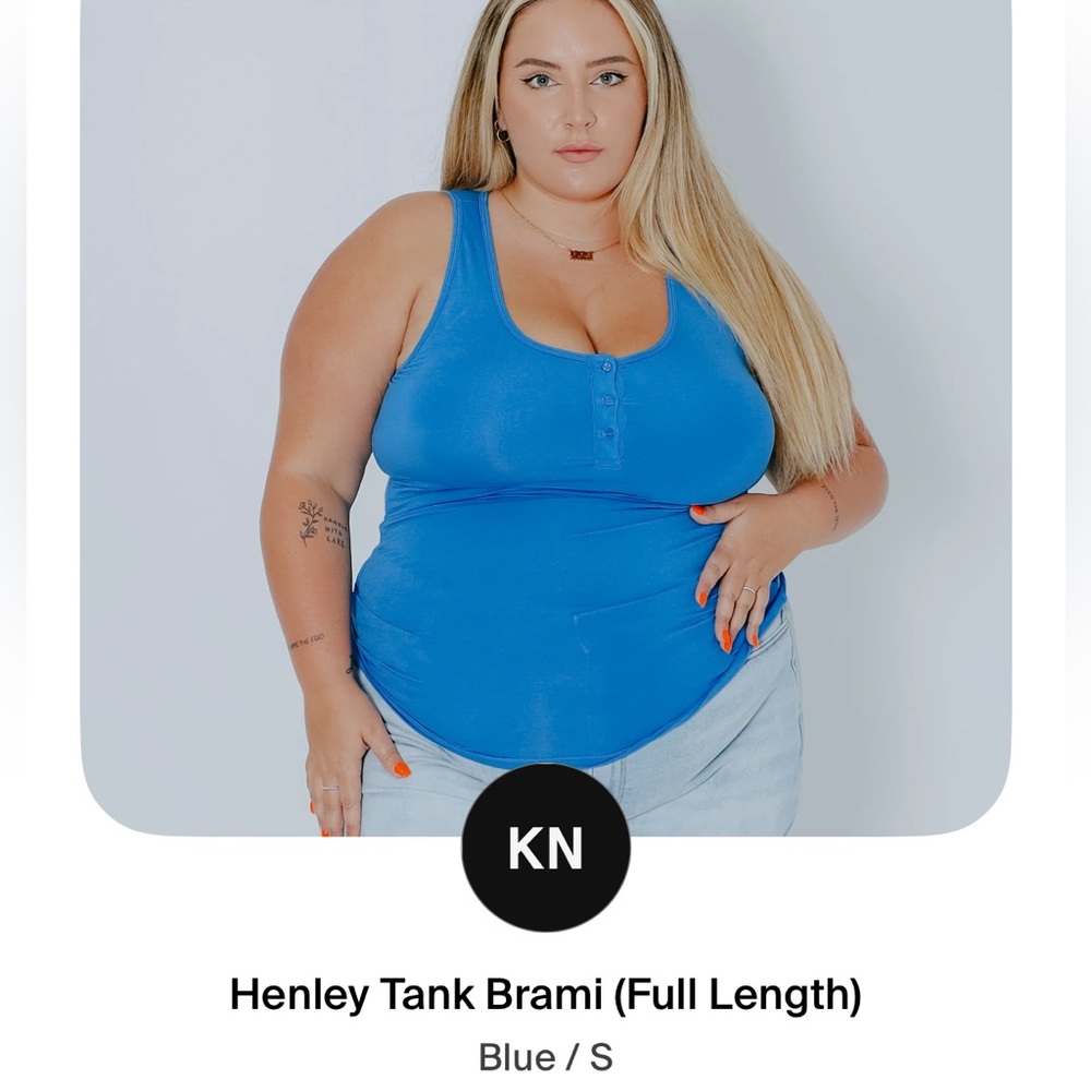 Klassy Network Henley Tank Brami Full Length Size S